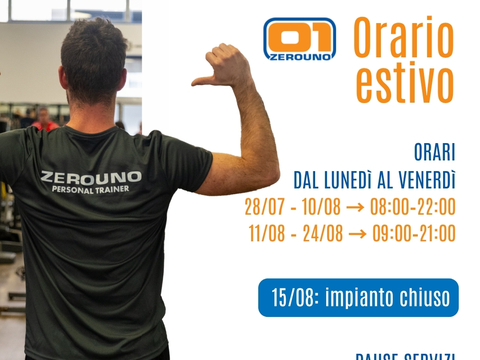 Orario e Chiusure Estive